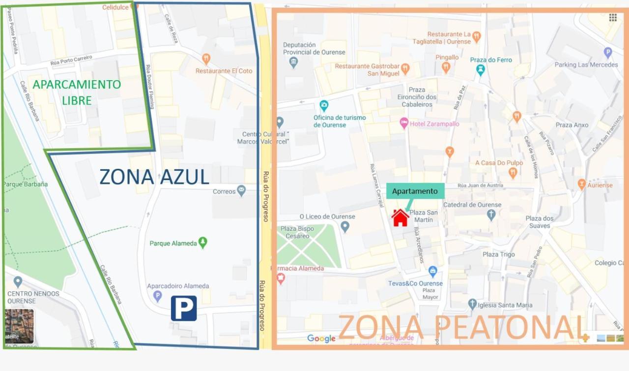 Апартаменты Apartamento Portico Paraiso Оренсе Экстерьер фото